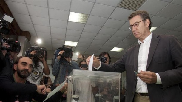 Alberto Nuñez Feijóo, candidato del PP a la presidencia de la Xunta de Galicia. Foto: EFE