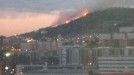 Incendio en el monte Banderas de Bilbao