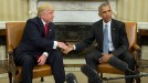 Obama recibe en la Casa Blanca a Donald Trump