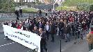 Manifestación multitudinaria en Baiona para denunciar la operación