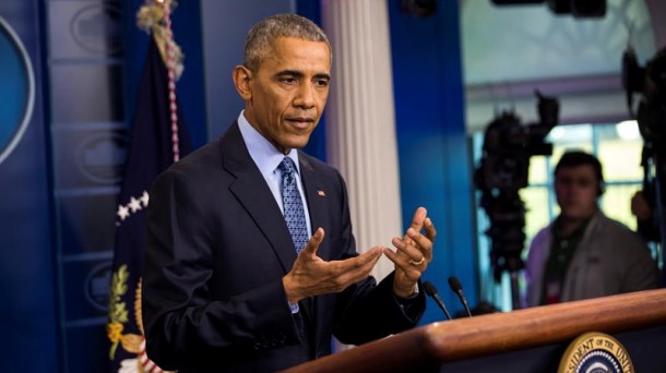 Barack Obama, durante su última rueda de prensa. Foto: EFE