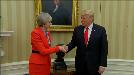 Donald Trump recibe a Theresa May en la Casa Blanca