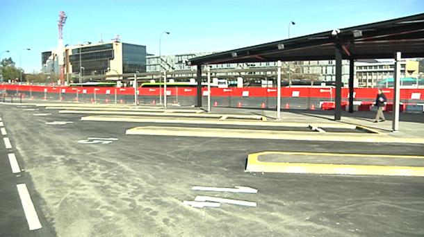 Nueva estación provisional de autobuses en Bilbao. Foto: EiTB