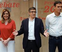 Los tres candidatos a liderar el PSOE hacen un llamamiento a participar