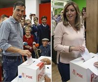 El 51% de los militantes del PSOE vota en las primarias hasta las 14:00