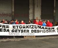 Trabajadores de Fagor CNA de Basauri se concentran en apoyo a su Comité