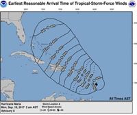 El huracán María amenaza con repetir la destrucción de Irma en el Caribe