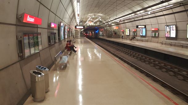 La estación de Basauri de Metro Bilbao