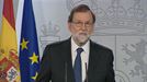 Rajoy: 'Hoy no ha habido un referéndum de autodeterminación en Cataluña'