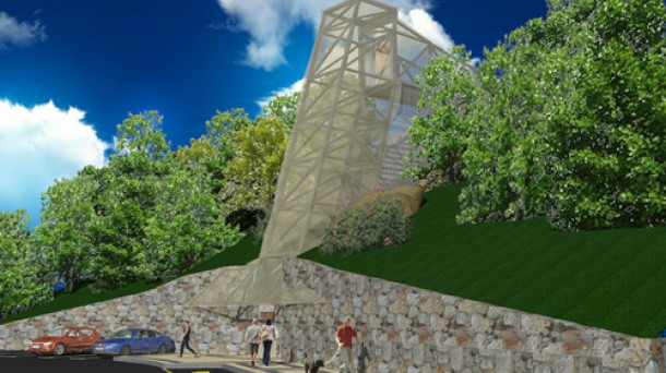 Proyecto de ascensor panorámico en el Puerto Viejo de Algorta (Getxo). Imagen: Ayuntamiento de Getxo