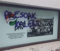 El Foro Social sobre las pintadas en batzokis: 'Este tipo de actos no aportan nada'
