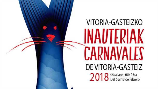 Cartel de los Carnvales de Vitoria-Gasteiz 2018.