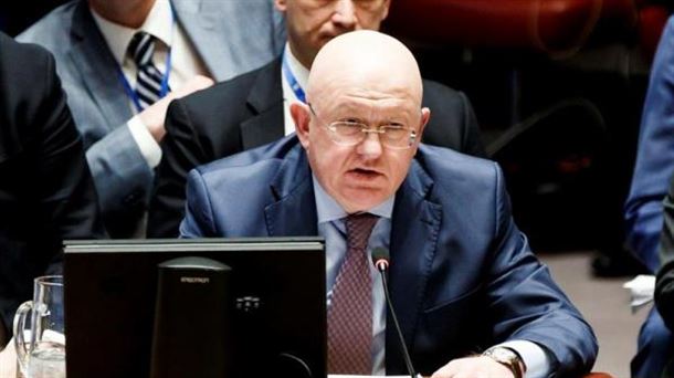 El embajador ruso ante la ONU, Vasili Nebenzia. Foto: EFE