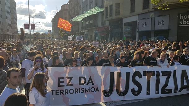 Marcha en Pamplona pidiendo justicia para los jóvenes de Alsasua. Foto de archivo: @AltsasuGurasoak