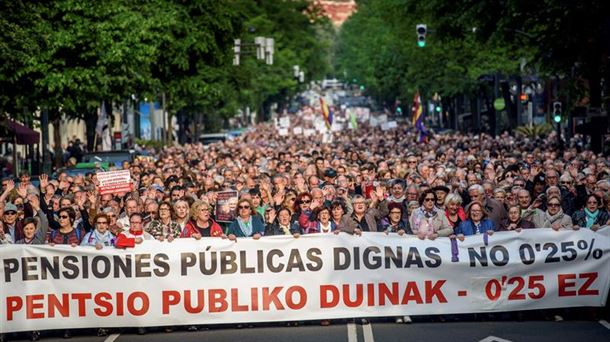 Manifestación en Bilbao en una foto de archivo de EFE.
