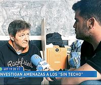 Las personas que duermen en el frontón de Rekalde (Bilbao), amenazadas