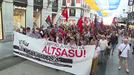 La ola solidaria con los jóvenes de Alsasua toma el centro de Madrid