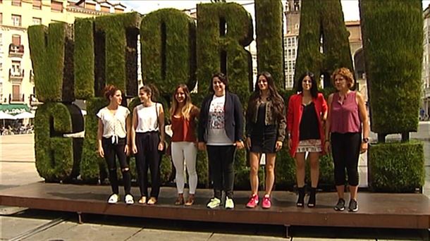Este año ocho mujeres participarán en el pregón. Captura sacada del vídeo de ETB. 