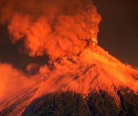 Amaitu da Fuego sumendiaren erupzioa