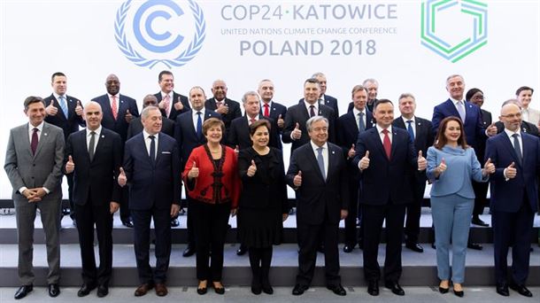 Imagen de los líderes que participan en la Cumbre del Clima.