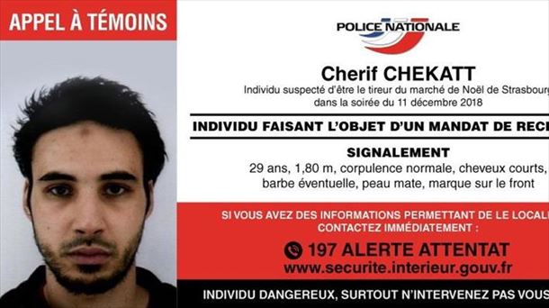 Cherif Chekatt Estrasburgoko erasoaren ustezko egilea
