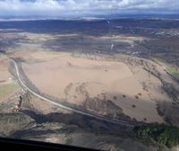 La rotura parcial de una mota provoca inundaciones en Mendavia