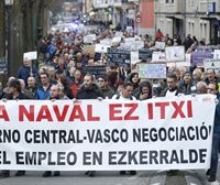 Los trabajadores de La Naval proyectan una 'gran manifestación' en Bilbao