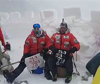 Alex Txikon muestra su apoyo al Ibilaldia que se celebrará en Lekeitio desde el K2