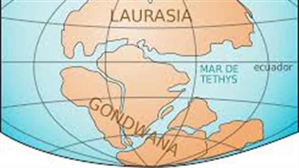 Los continentes durante el Triásico, hace 200 millones de años