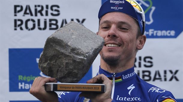 Philip Gilbert, Paris-Roubaix lasterketako 2019ko ekitaldiko irabazlea.