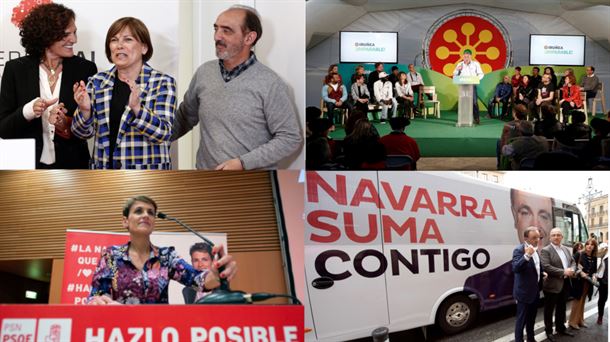 Actos de inicio de campaña en Navarra