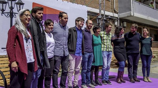 Candidatos de Podemos en Barkaldo. Foto: Efe