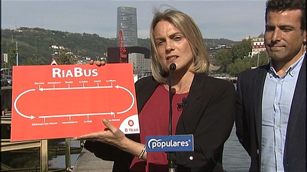 La candidata del PP a la alcaldía de Bilbao, Raquel González.