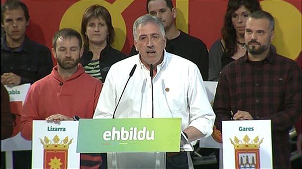 El alcalde de Pamplona y candidato de EH Bildu, Joseba Asiron. Foto: EiTB