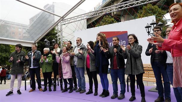 Acto final de campaña de Elkarrekin Podemos
