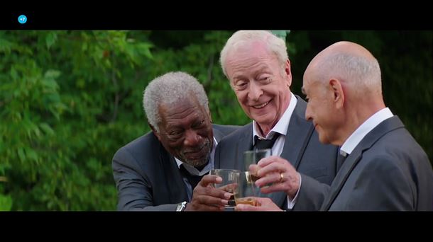 Morgan Freeman, Michael Caine eta Alan Arkin 'Un golpe con estilo' pelikularen fotograma batean