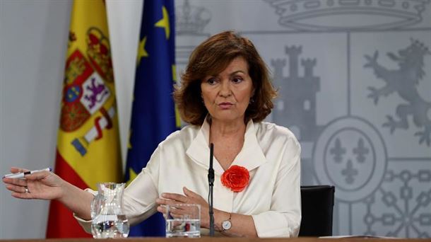 Carmen Calvo, Espainiako Gobernuko presidenteordea. Argazkia: EFE
