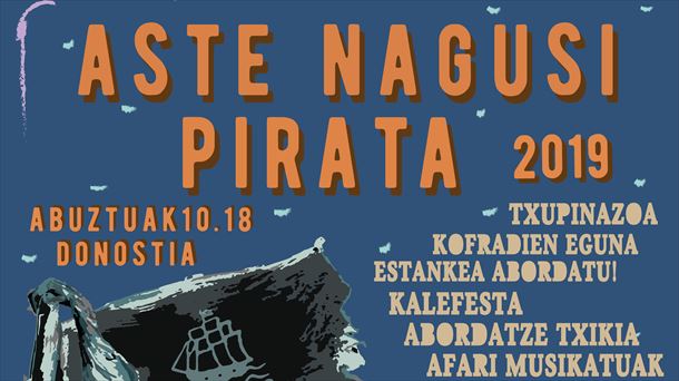2019ko Aste Nagusiko Donostiako Piraten egitaraua.