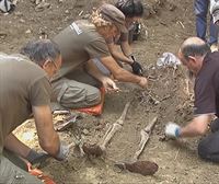 Exhuman en Navarra 4 cuerpos de la época de la Guerra Civil