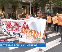 Manifestantes exigen la libertad de las personas detenidas en las protestas del G7