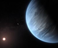 Ur lurruna atzeman dute bizitzarako egokia izan daitekeen exoplaneta baten atmosferan