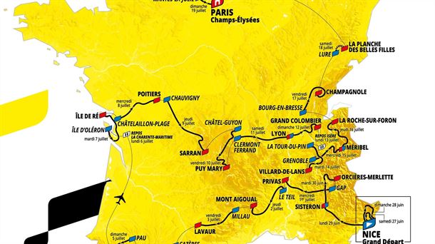 Presentación Tour de Francia 2020. Foto: EFE