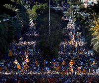 Miles de personas se manifiestan en Barcelona contra la sentencia del 'procés'