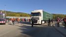 Un camionero intenta atropellar a los manifestantes en La Jonquera