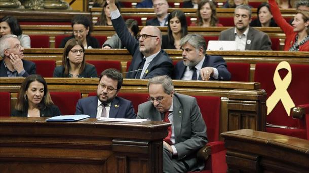 Pleno del Parlament de Cataluña. Foto: Efe