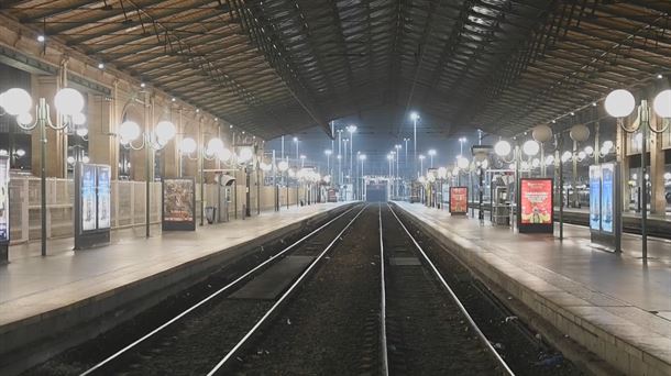 Imagen de una estación de tren en Francia