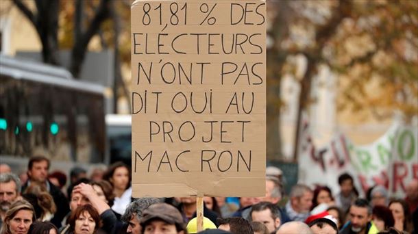 Jornadas de huelga en Francia contra el proyecto de Macron