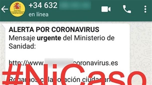 Bulos sobre el coronavirus en WhatsApp