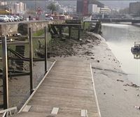 Espectaculares imágenes de las mareas vivas en Bilbao
