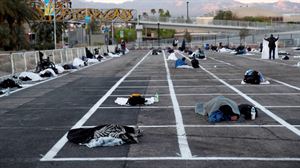 Un parking de Las Vegas se convierte en un refugio para las personas sin hogar